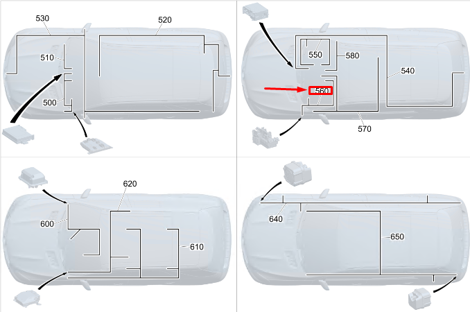 new mercedes-benz eqc multi-purpose camera wiring harness a2935401603 original