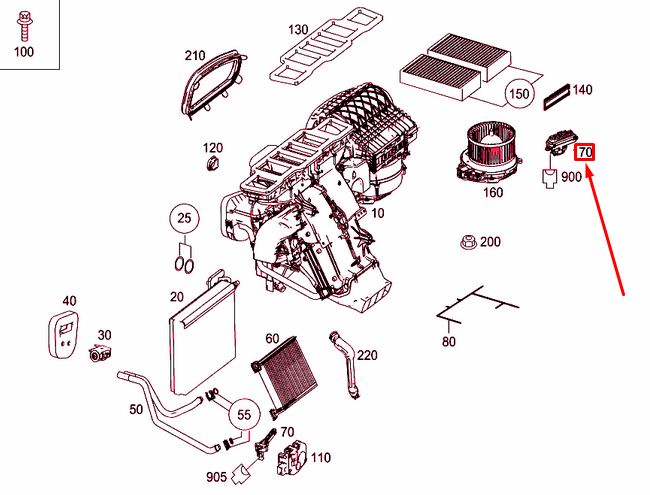NEW MERCEDES-BENZ ML W166 BLOWER MOTOR REGULATOR A1669064001 ORIGINAL