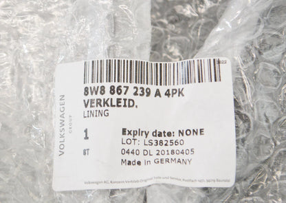 NEW AUDI A4 B9 LEFT SIDE B-PILLAR LOWER TRIM 8W8867239A4PK 2017 ORIGINAL