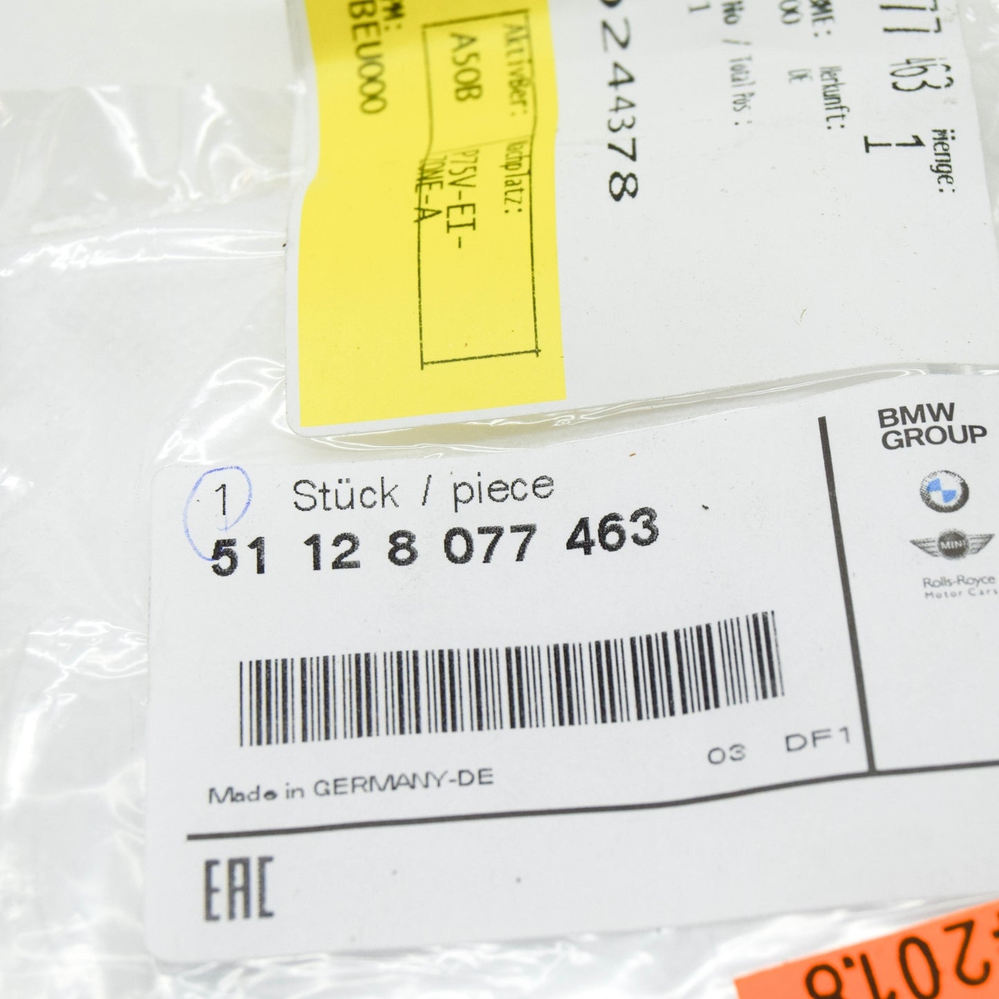 new bmw 8 cabrio g14 rear bumper towing eye cover 51128077463 8077463 original