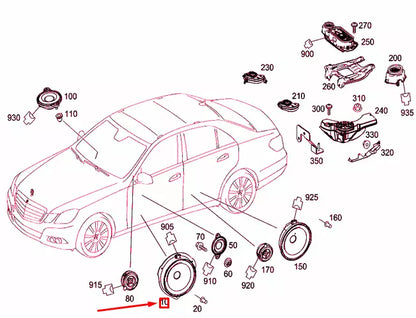 NEW MERCEDES-BENZ E W212 FRONT DOOR LOUDSPEAKER A2129067000