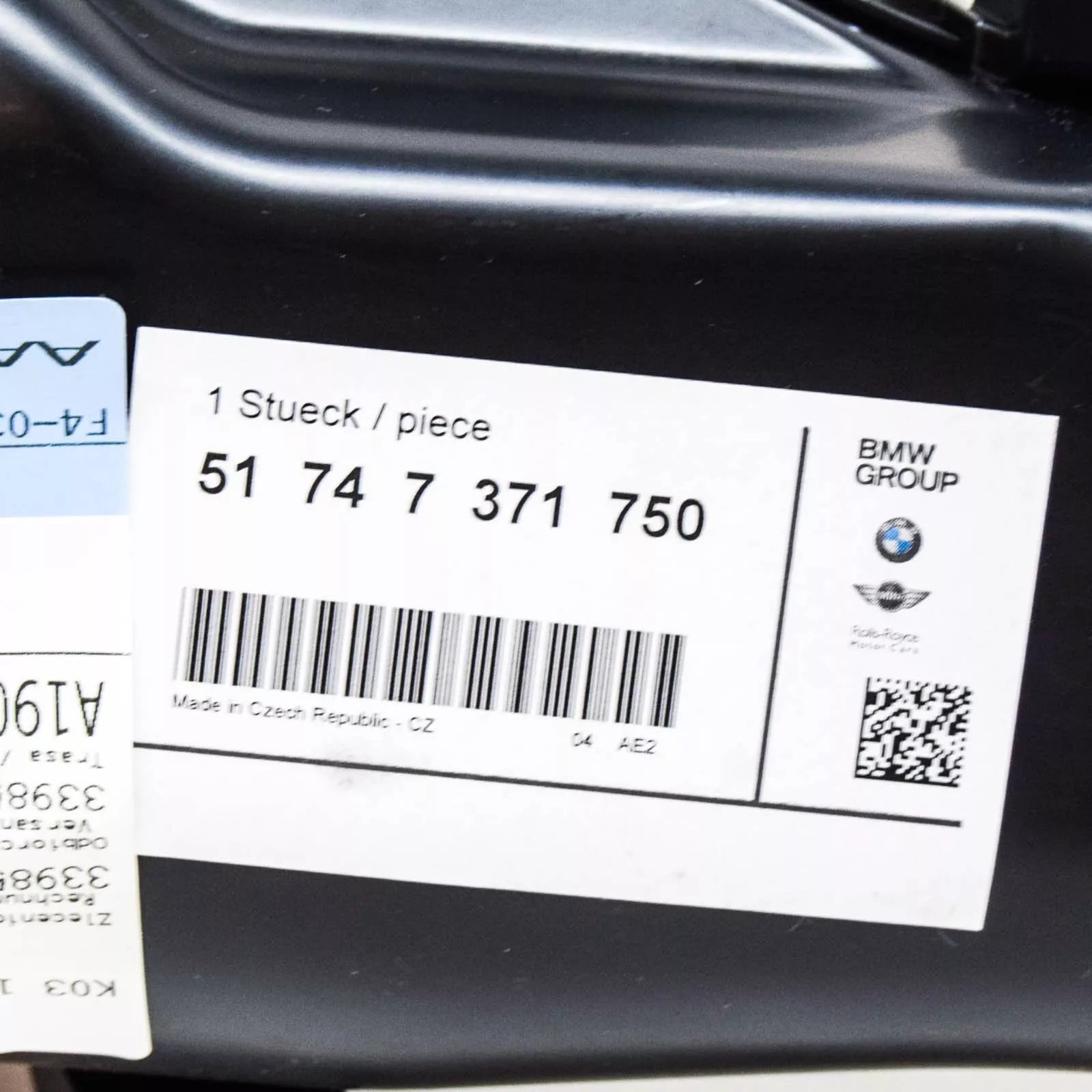 NEW BMW 1 F20 RIGHT SIDE BRAKE AIR DUCT 51747371750 7371750 2015 ORIGINAL