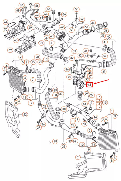 NEW AUDI Q7 4L THROTTLE BODY VALVE 059145950L ORIGINAL