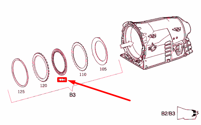 NEW MERCEDES-BENZ E W212 TRANSMISSION CLUTCH INNER DISC A2202720725 ORIGINAL