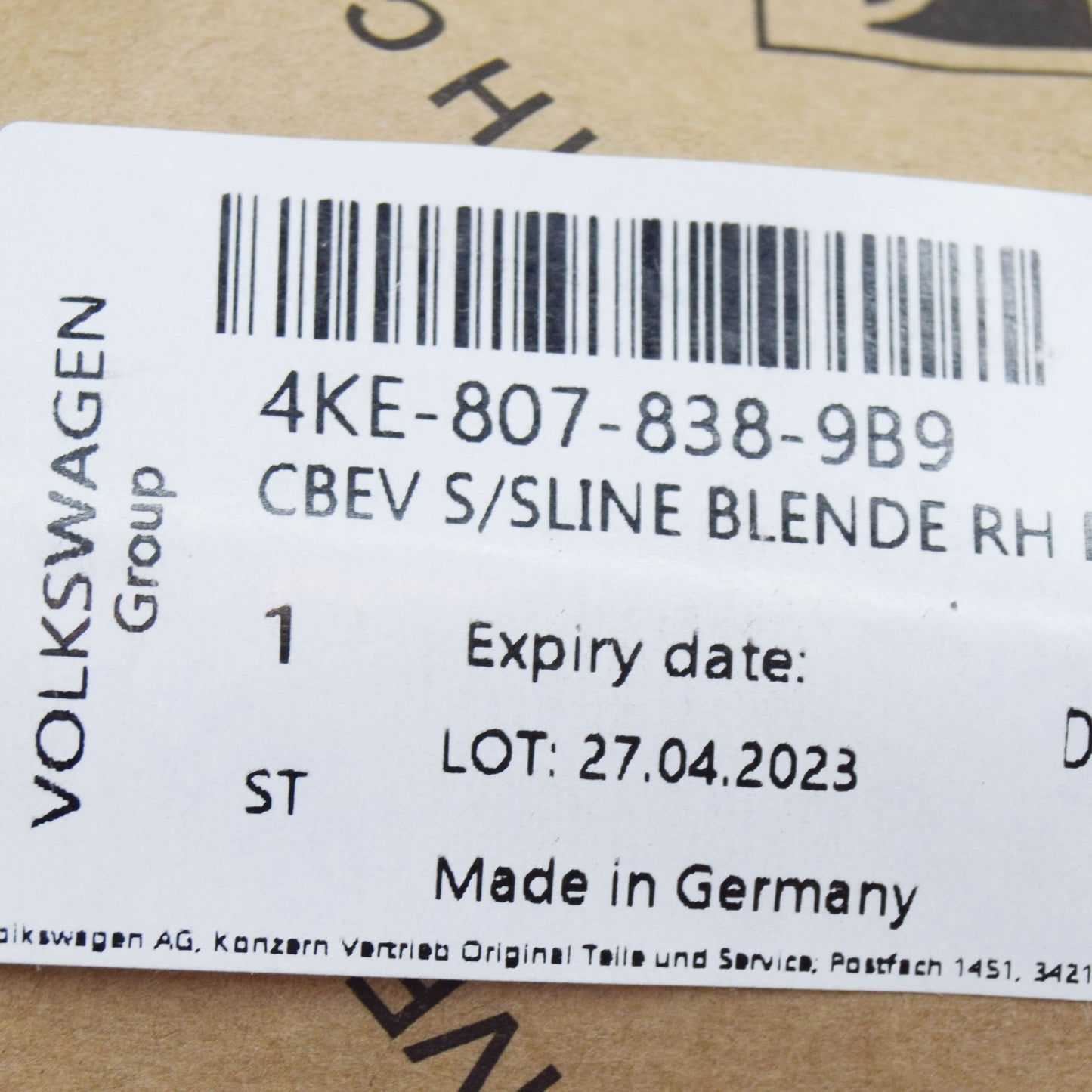 NEW AUDI E-TRON GEN REAR RIGHT BUMPER TRIM 4KE8078389B9 ORIGINAL