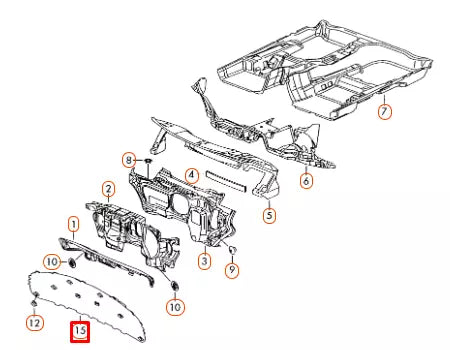 NEW VOLKSWAGEN GOLF MK5 PLUS ENGINE DAMPING SOUND ABSORBER 5M0863835 ORIGINAL