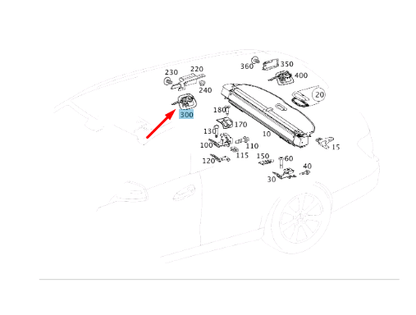 NEW MERCEDES-BENZ C W205 FRONT RIGHT TRIM RING A20569162009051 ORIGINAL