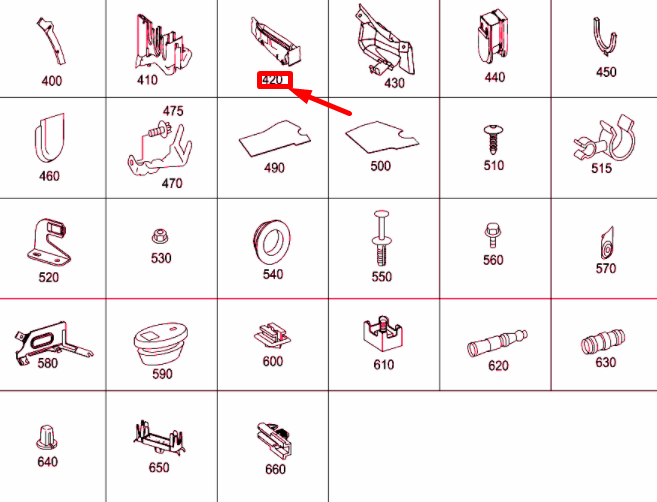 NEW MERCEDES-BENZ E W211 CAP BRACKET RIGHT DASHBOARD PART A2115450603 ORIGINAL