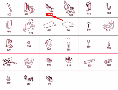 NEW MERCEDES-BENZ E W211 CAP BRACKET RIGHT DASHBOARD PART A2115450603 ORIGINAL