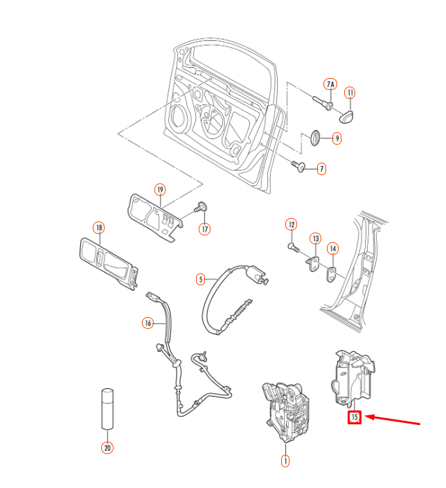 new volkswagen jetta a5 front right door lock cover cap 5k0837350b original