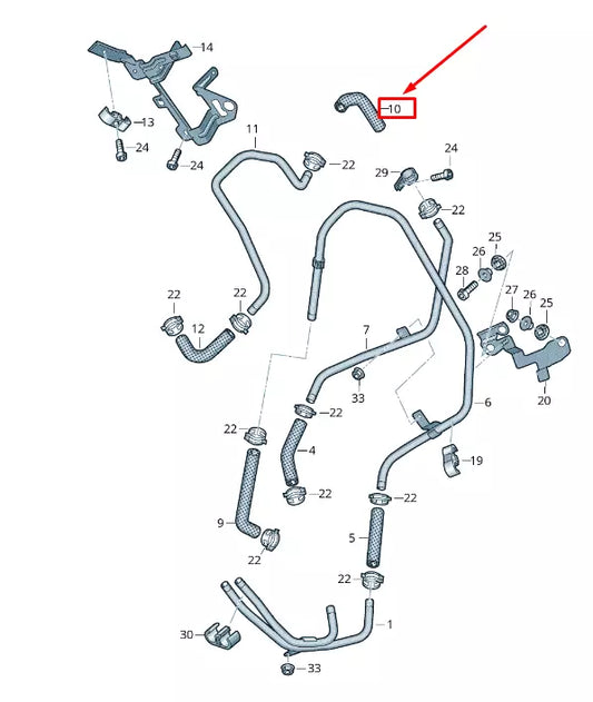 NEW VW TOUAREG 7P MK2 COOLANT HOSE PIPE 7P0819308A