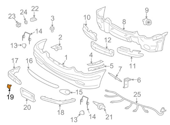 new mb c w203 front bumper tow hook eye cap cover a2038850026 9999 original