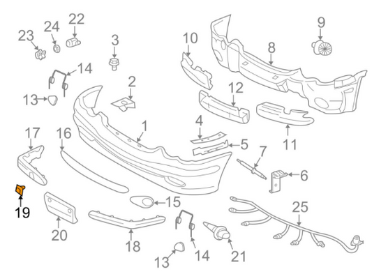 new mb c w203 front bumper tow hook eye cap cover a2038850026 9999 original