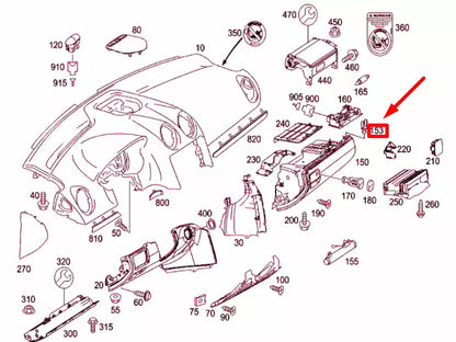 NEW MERCEDES-BENZ ML W164 PEN HOLDER INSERT A2516890079 ORIGINAL