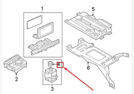 NEW AUDI A4 B9 RADIO CONTROL KNOB 8W0919070