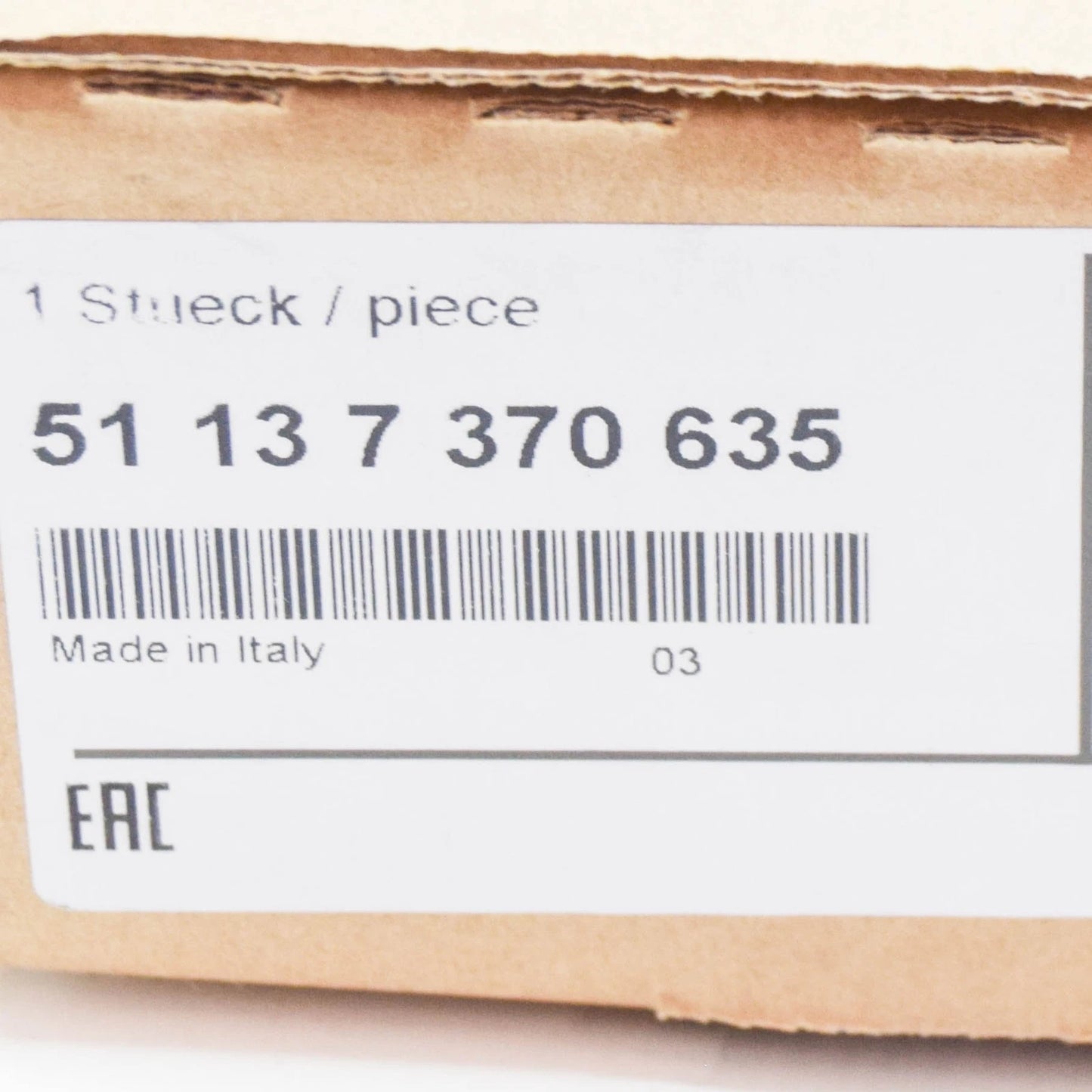 NEW BMW I8 I12 FRONT BUMPER LEFT SIDE GRILLE 51137370635 ORIGINAL