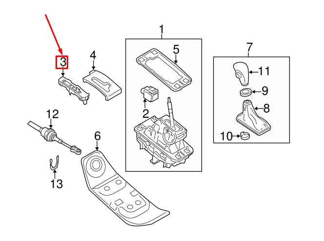 NEW AUDI Q5 8R GEAR INDICATOR COVER LHD 8R17134633Q7 ORIGINAL