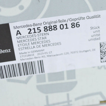 NEW MERCEDES-BENZ CL C215 SILVER RADIATOR GRILLE STAR BADGE EMBLEM A2158880186