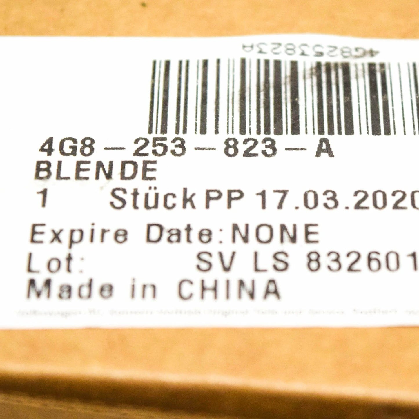 NEW AUDI A7 4GA REAR LEFT EXHAUST TAILPIPE TIP 4G8253823A ORIGINAL