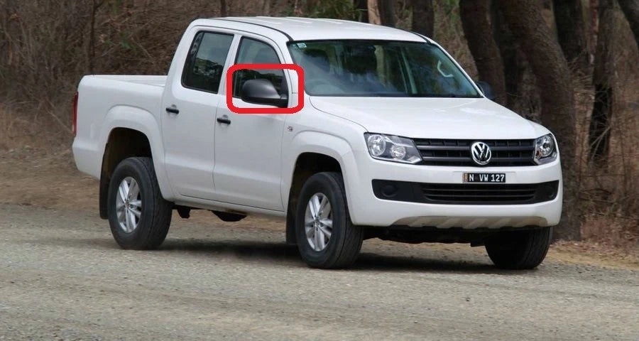 NEW VW AMAROK (10-17) FRONT O/S RIGHT WING MIRROR COVER CAP BLACK