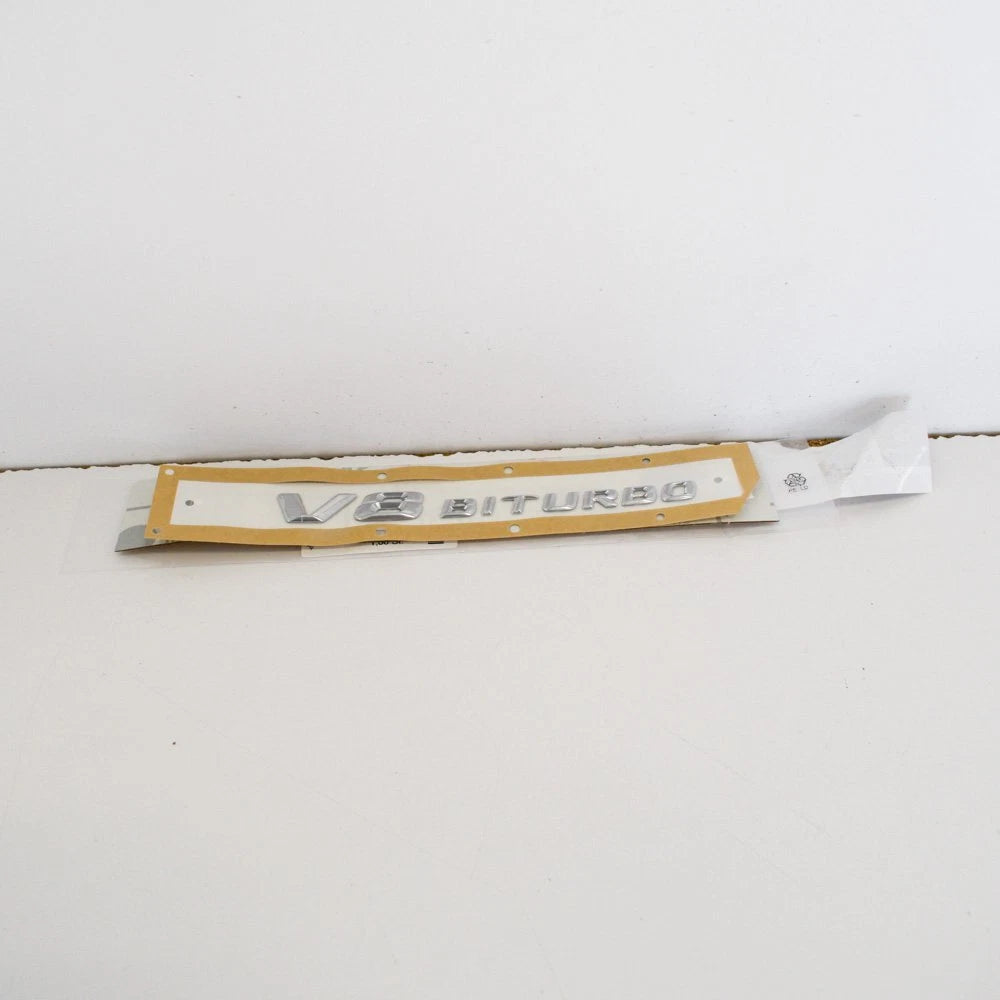 NEW MERCEDES BENZ S W222 SIDE FENDER V8 BITURBO STICKER LOGO A2228171615
