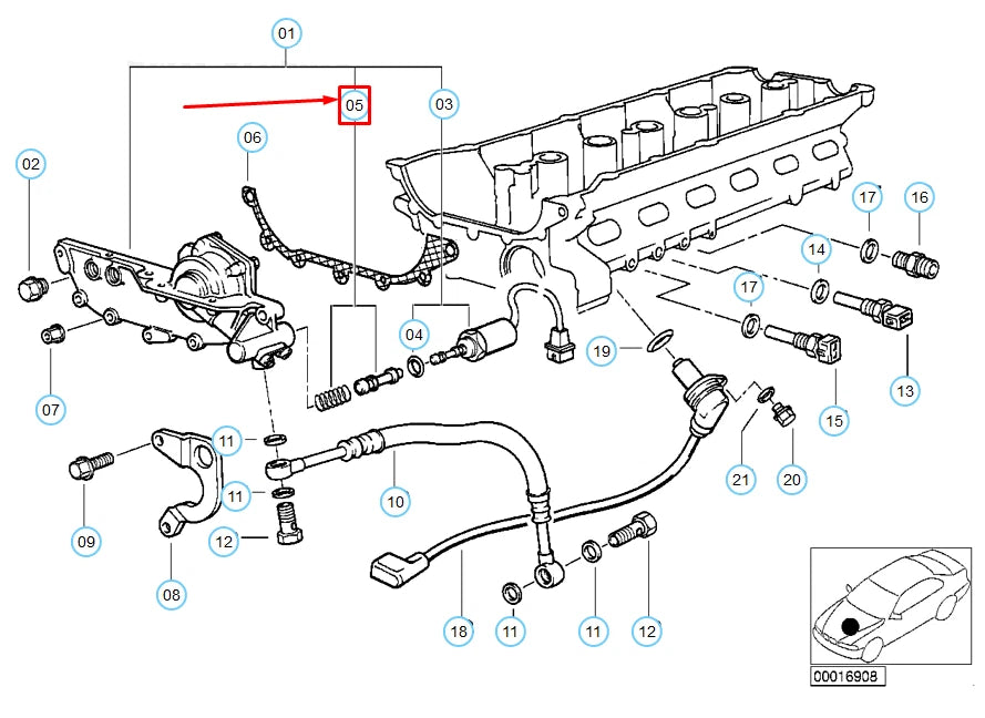 NEW BMW 3 E36 VANOS SOLENOID CONTROL PISTON 11361738495 1738495 ORIGINAL
