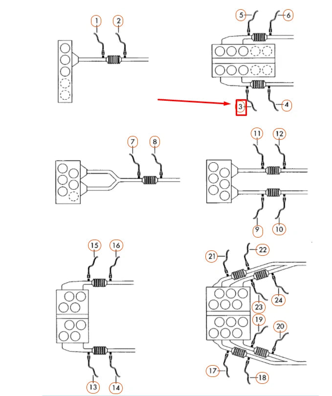 NEW AUDI Q7 4L RIGHT FRONT CATALYST LAMBDA PROBE 4L0906262K ORIGINAL