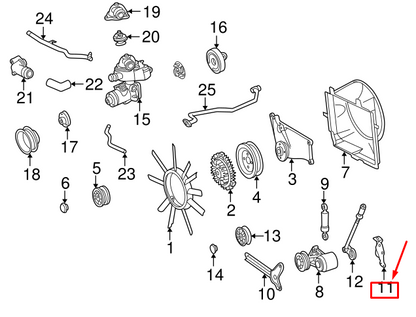 NEW MERCEDES-BENZ S W140 BELT TIGHTENER BRACKET A1032021440 ORIGINAL