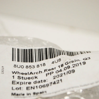 NEW AUDI Q3 8U REAR RIGHT WHEEL ARCH COVER 8U08538184U8