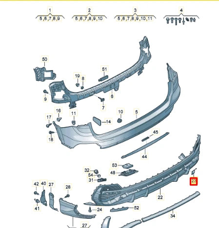 NEW AUDI Q3 F3 SPORTBACK REAR BUMPER TOW EYE COVER 83F807441A9B9 ORIGINAL