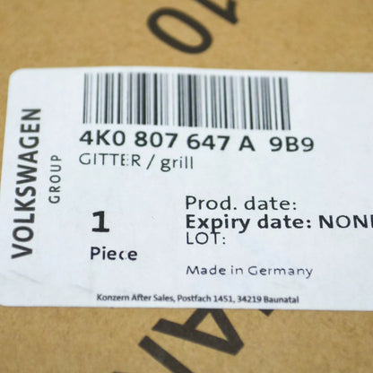 NEW AUDI A6 C8 FRONT BUMPER LEFT GRILLE 4K0807647A9B9