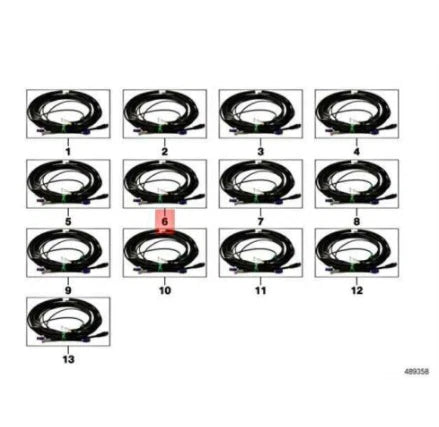 NEW BMW X5 F15 F85 M HEAD-UP DISPLAY REPAIR MODULE WIRING 61119322250 ORIGINAL