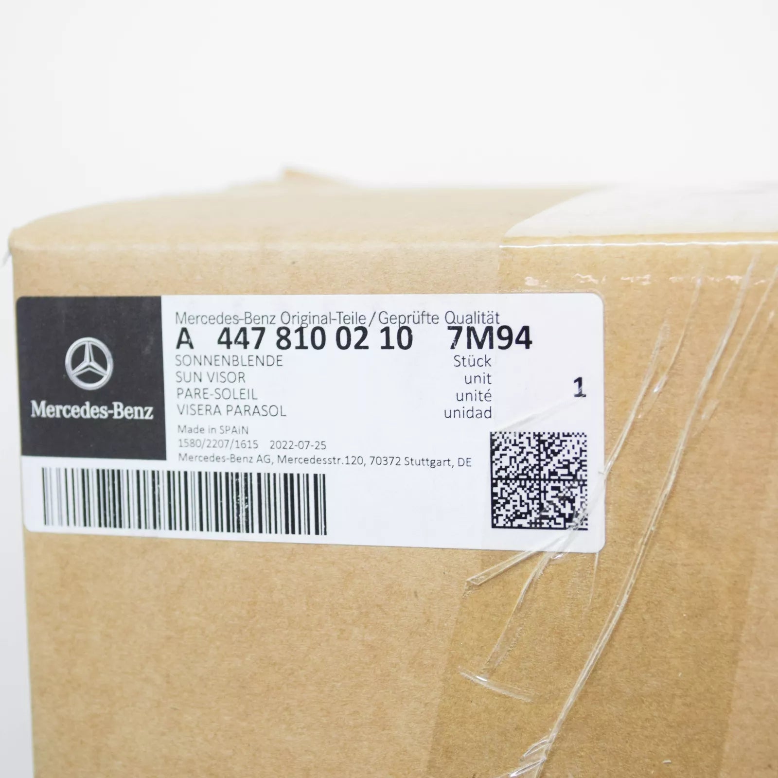 NEW MERCEDES-BENZ VITO W447 LEFT SIDE SUN VISOR A44781002107M94