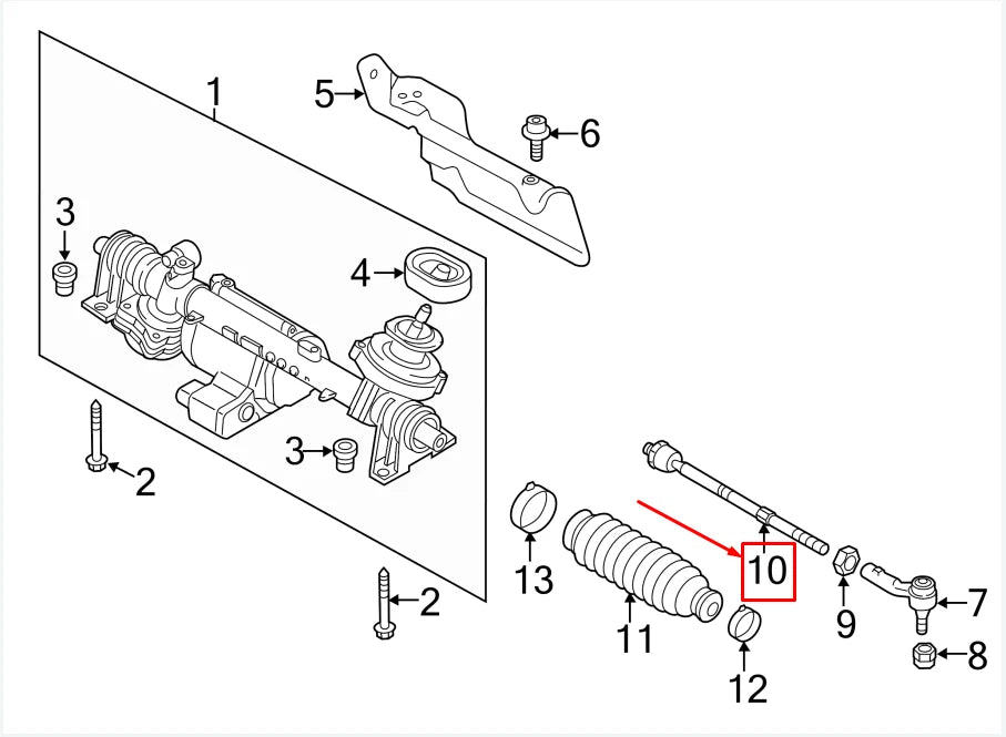 NEW VW BEETLE 5C INNER TIE ROD 561423810 ORIGINAL