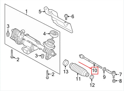 NEW VW BEETLE 5C INNER TIE ROD 561423810 ORIGINAL