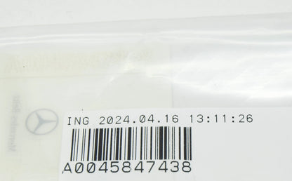 NEW MERCEDES-BENZ E W211 B-PILLAR NEAR MODEL PLATE STICKER A0045847438 ORIGINAL