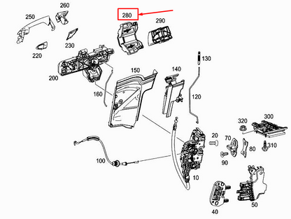 new mercedes-benz cla c117 door bearing bracket cover a1177670100 original