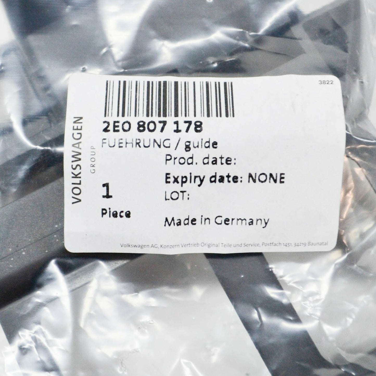 NEW VOLKSWAGEN CRAFTER MK1 2E FRONT BUMPER RIGHT GUIDE 2E0807178 ORIGINAL