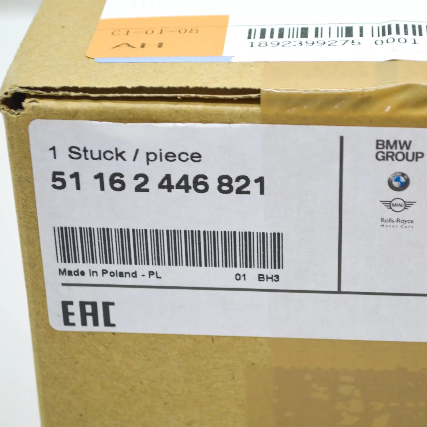 NEW BMW M8 F91 FRONT LEFT MIRROR COVER LHD CARBON FIBER 51162446821 ORIGINAL