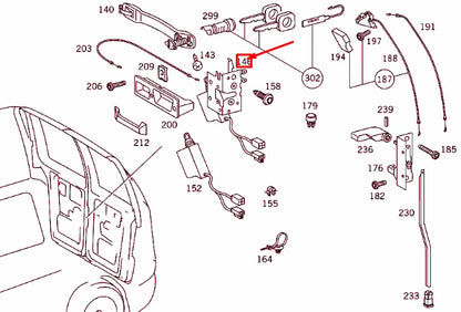 NEW MERCEDES-BENZ VITO 638 REAR SWIVEL DOOR LOCK A9017201135 ORIGINAL