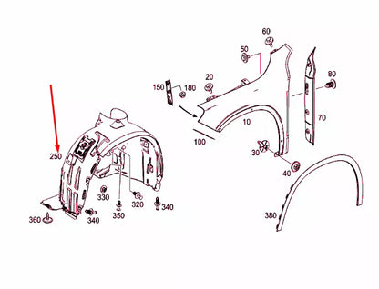 NEW MERCEDES-BENZ GLA X156 FRONT RIGHT WHEEL HOUSE COVERING A1566907400 ORIGINAL