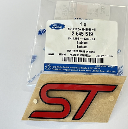 new ford fiesta mk7 rear emblem name plate badge l1bb-16702-ba 2545519 original