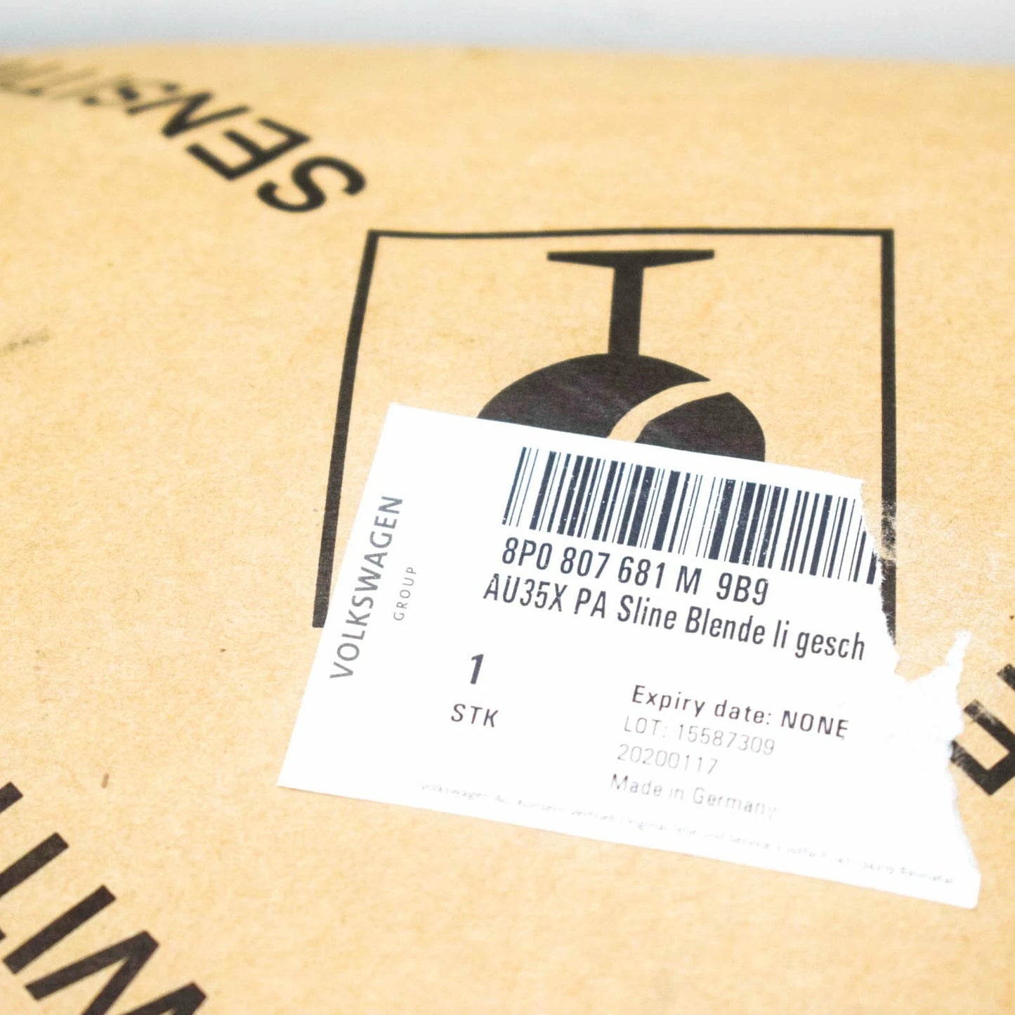 NEW AUDI A3 8P LEFT FOG LIGHT GRILLE 8P0807681M9B9 8P0807681M 9B9 2011