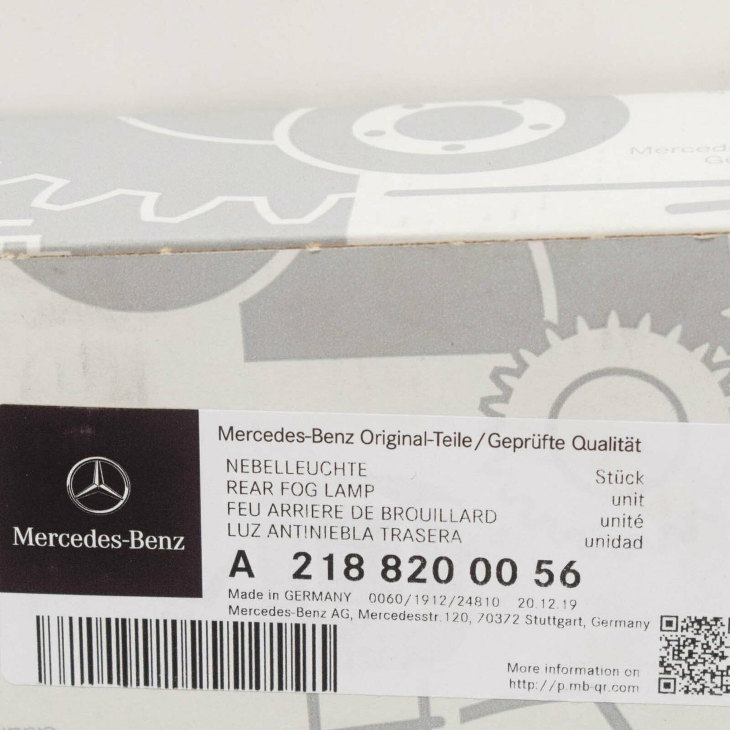 NEW MERCEDES-BENZ CLS C218 FOG LIGHT REAR A2188200056 2016 ORIGINAL