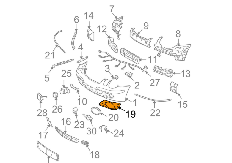NEW MERCEDES BENZ E W211 FRONT BUMPER RIGHT FOG LIGHT GRILLE A2118850422
