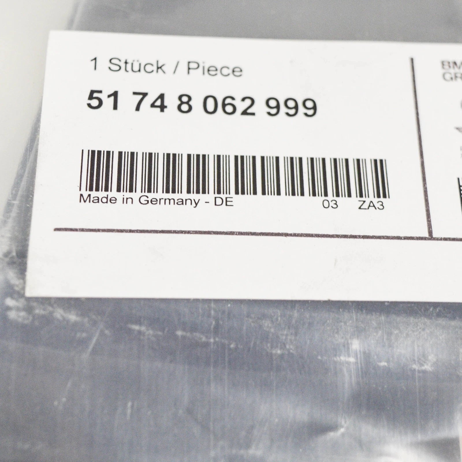 NEW BMW X1 F48 FRONT CENTER LEFT M AIR DUCT TRIM 51748062999 ORIGINAL