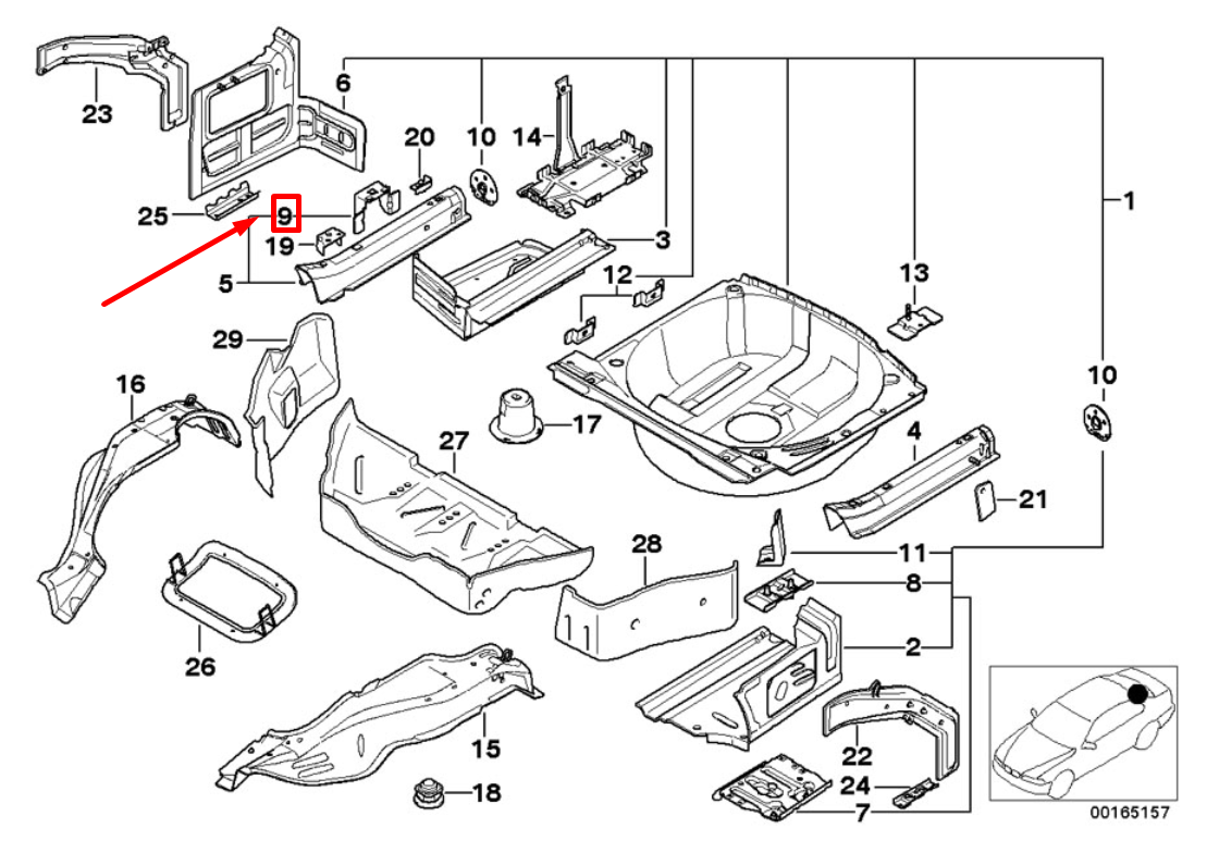 new bmw 3 e46 battery tensioner bracket 41118215832 8215832 original