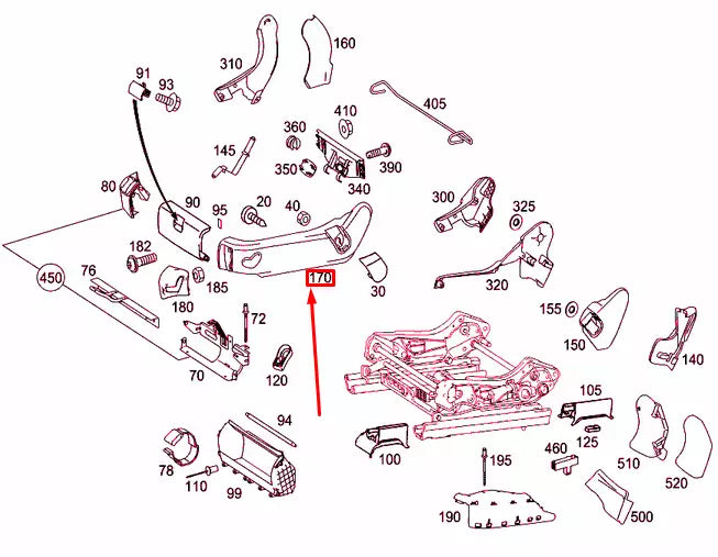 NEW MERCEDES-BENZ E W211 FRONT SEALT LEFT OUTSIDE COVER A21191869307F72 ORIGINAL