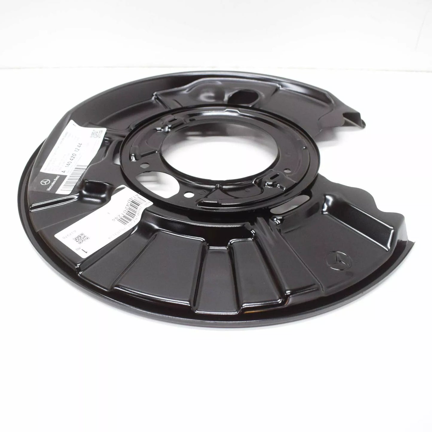 NEW MB S W140 REAR LEFT WHEEL BRAKE PROTECTIVE PLATE A1404201244 ORIGINAL