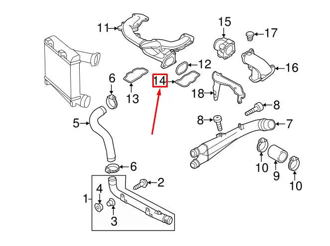 NEW AUDI A6 AVANT C6 LEFT UPPER INTAKE MANIFOLD GASKET 059129717K ORIGINAL